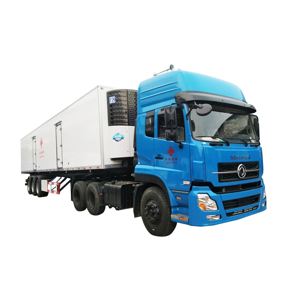 3 Axle 50 Ton Reefer نصف مقطورة