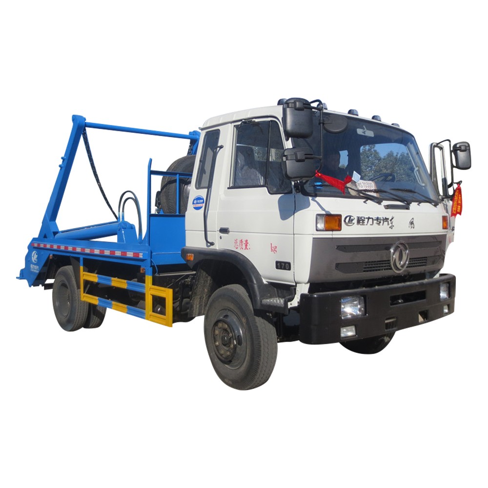 6 عجلة سحب شاحنة لجمع القمامة