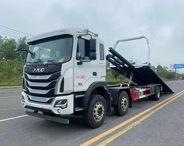 江淮小三轴一拖二清障车