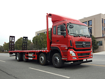 程力牌东风前四后八平板运输车