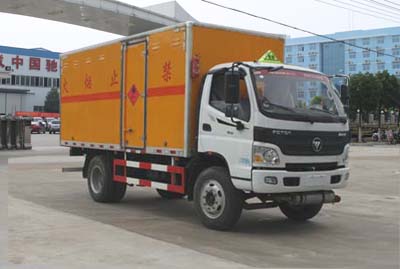 福田欧马可5.08米易燃气体厢式运输车